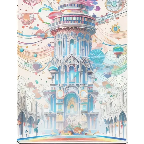 Beautiful Futures: A Solarpunk Coloring Book