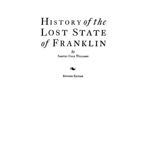 History of the Lost State of Franklin