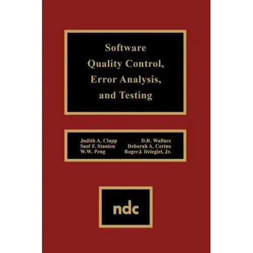 Software Quality Control, Error, Analysis
