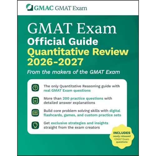 GMAT Official Guide Quantitative Review 2026 - 2027: Book + Online Question Bank