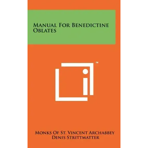 Manual For Benedictine Oblates