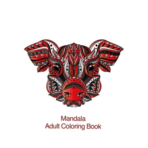 Mandala Adult Coloring Book: Coloring for adults with raccoons, crocodiles, squirrels and many other