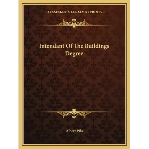 Intendant of the Buildings Degree
