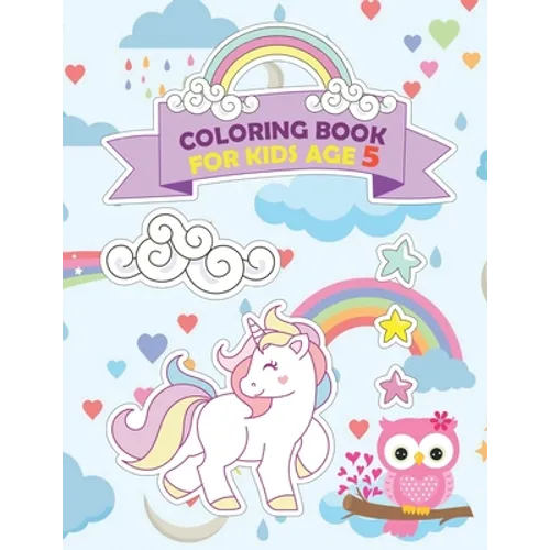 Coloring Book Unicorn Journal and Sketchbook for Kids age 5: Unicorn Journal and Notebook for Kids, space for Coloring, Drawing and Sketching.
