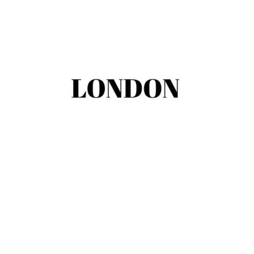 London: Hardcover White Decorative Book for Decorating Shelves, Coffee Tables, Home Decor, Stylish World Fashion Cities Design