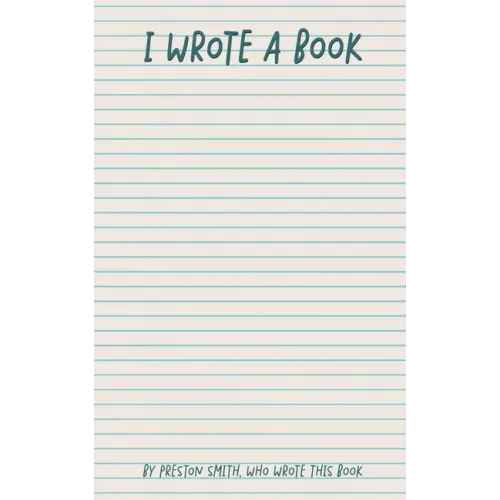 I Wrote A Book