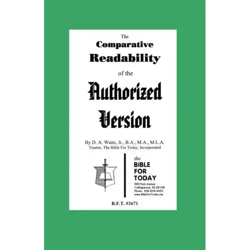 The Comparative Readability of the Authorized Version