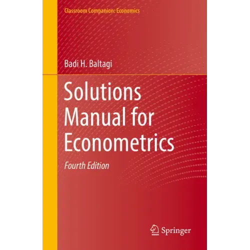 Solutions Manual for Econometrics