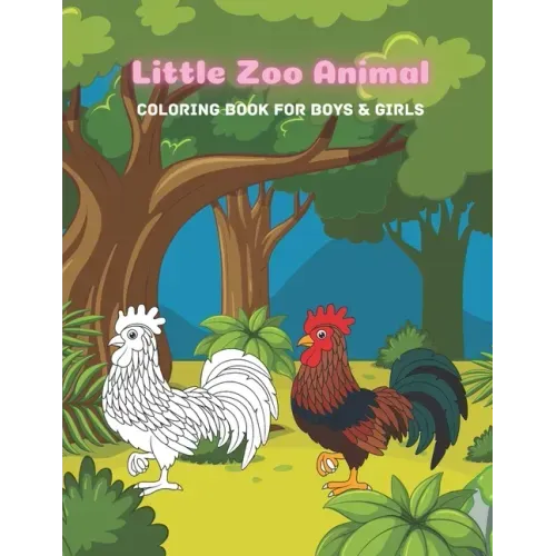 Little Zoo Animal - Coloring Book For Boys & Girls
