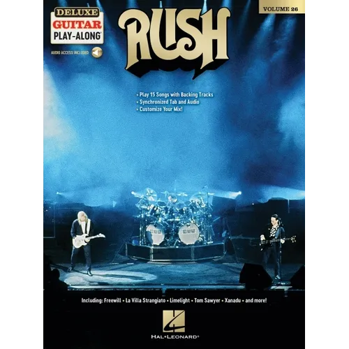 Rush - Deluxe Guitar Play-Along Volume 26: Play 15 Songs with Backing Tracks