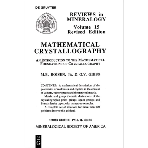 Mathematical Crystallography