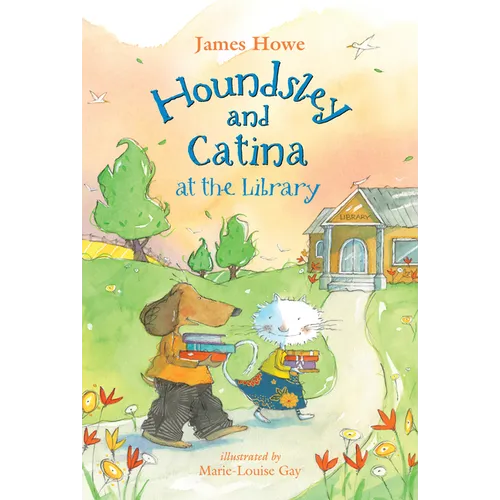 Houndsley and Catina at the Library