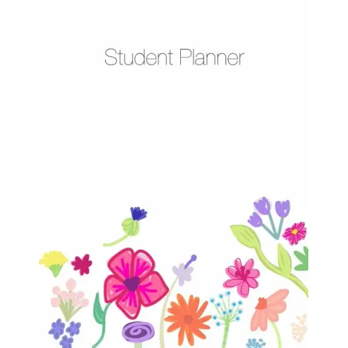 Student Planner, Organizer, Agenda, Notes, 8.5 x 11, Undated, Week at a Glance, Month at a Glance, 146 pages