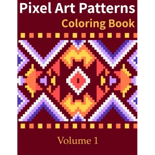 Pixel Art Patterns Coloring Book
