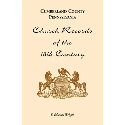 Cumberland County, Pennsylvania, Church Records of the 18th Century