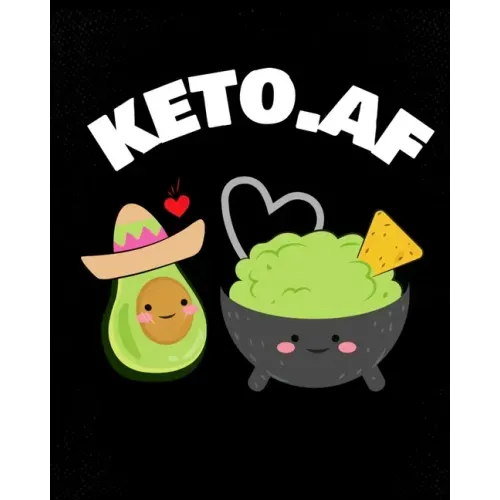 keto.af: Keto Valentines Day Gift - Plant Based Keto Cookbook - Blank Paperback Journaling Notebook To Write In Your Favorite R