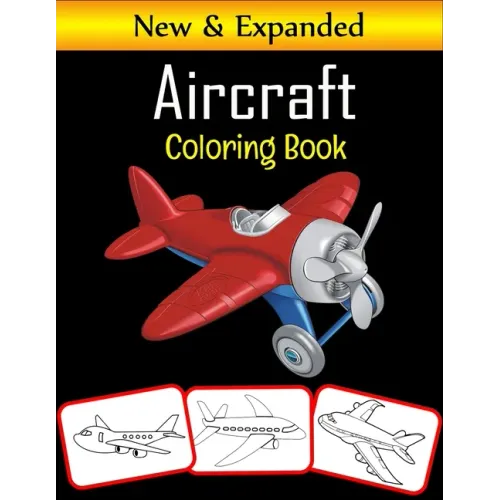 Aircraft Coloring Book: 50 Premium Quality Airplane Coloring Pages