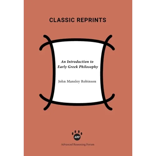 An Introduction to Early Greek Philosophy