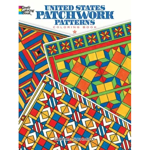 United States Patchwork Patterns Coloring Book