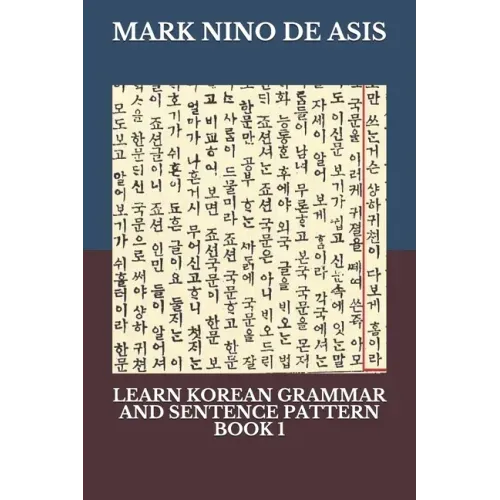 Learn Korean Grammar and Sentence Pattern Book 1