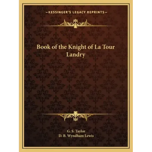 Book of the Knight of La Tour Landry