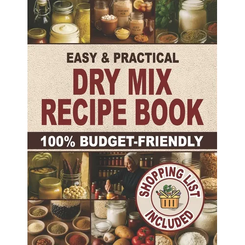Easy & Practical Dry Mix Recipe Book: 100% Budget-Friendly Homemade Recipes to Stock Up for Long-Term Storage & Shop Only Once a Month to Enjoy Stress