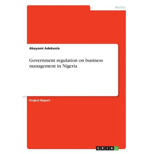 Government regulation on business management in Nigeria