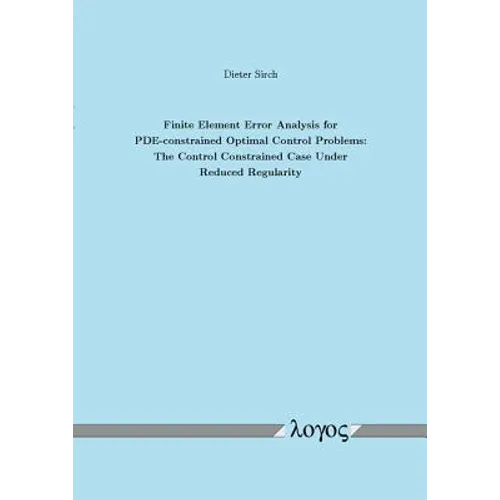 Finite Element Error Analysis for Pde-Constrained Optimal Control Problems: The Control Constrained Case Under Reduced Regularity