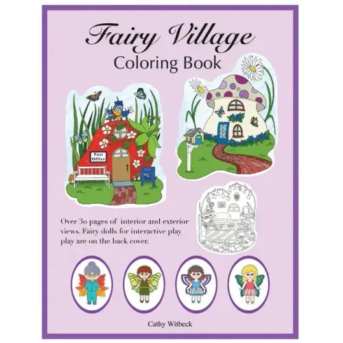 Fairy Village Coloring Book: A coloring book with fairy paper dolls