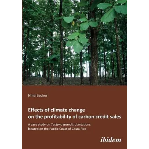 Effects of climate change on the profitability of carbon credit sales. A case study on Tectona grandis plantations located on the Pacific Coast of Cos