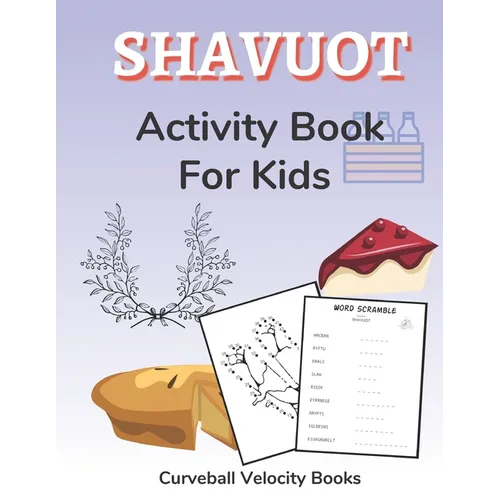 Shavuot Activity Book for Kids: Puzzles for Kids 2nd Grade and Over