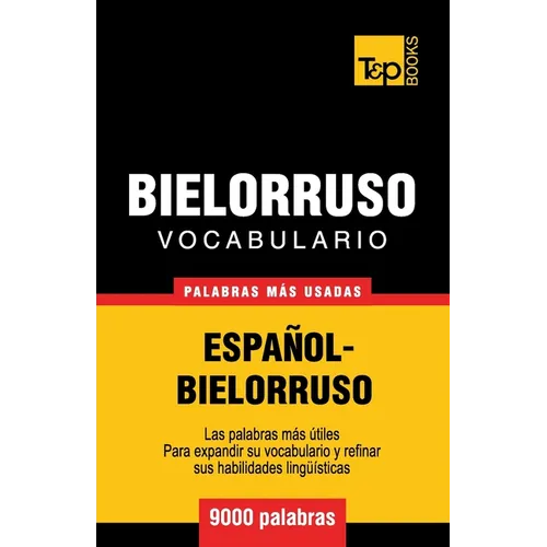 Vocabulario español-bielorruso - 9000 palabras más usadas