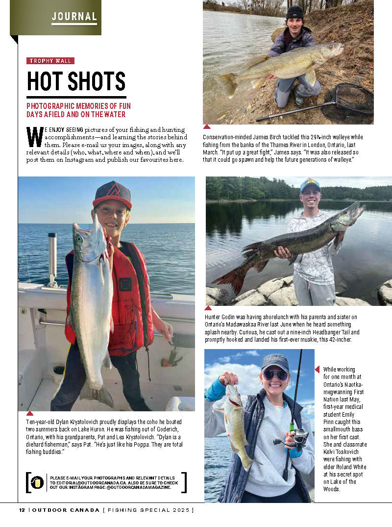 Outdoor Canada - Fishing Special 2025: Top New Tackle Guide, Hot Spots, Angler Utopia, The Great Forward-Facing Sonar Debate, Catching Canada's Northern Trophies Strategies, Gear, Trends & More!