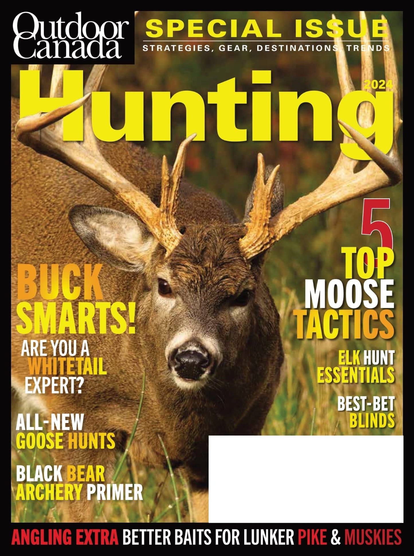 Outdoor Canada – Hunting Special 2024: 5 Moose Tactics, Elk Hunt Essentials, Black Bear Hunting, Hassle-Free Goose Hunts, Strategies, Gear, Destinations, Elk Essentials, Best-Bet Blinds, Trends & More