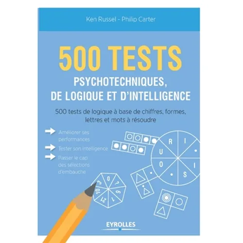 500 test psychotechniques, de logique et d'intelligence - Paperback