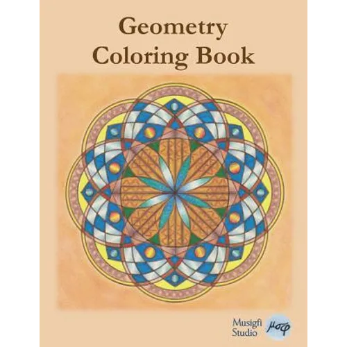 Geometry Coloring Book: Relaxing Coloring for Adults and Older Children with Colored Outlines and Appendix of Virtue Cards