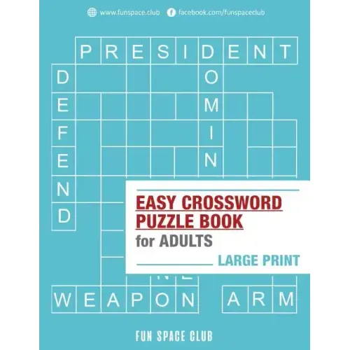 Easy Crossword Puzzle Books for Adults Large Print: Crossword Easy Puzzle Books