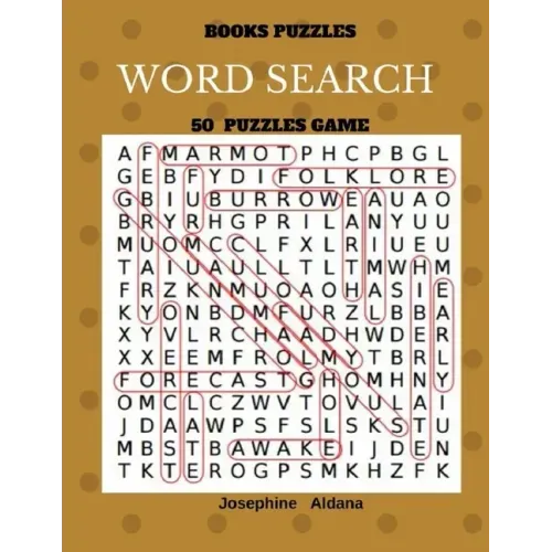 Books Puzzles Word Search 50 Puzzles Game: Large Print Word Find