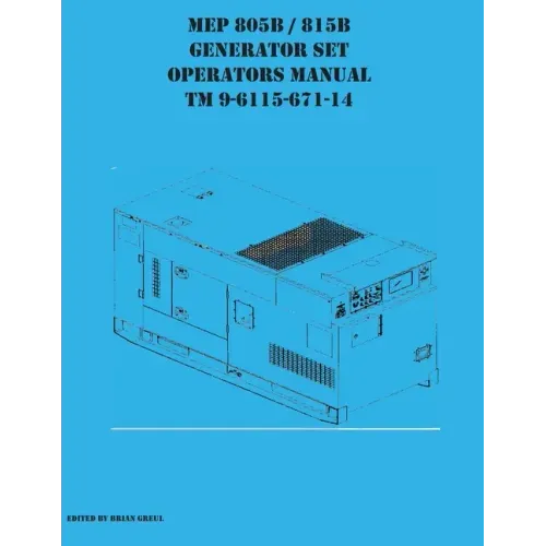 MEP 805B / 815B Generator Set Operators Manual TM 9-6115-671-14