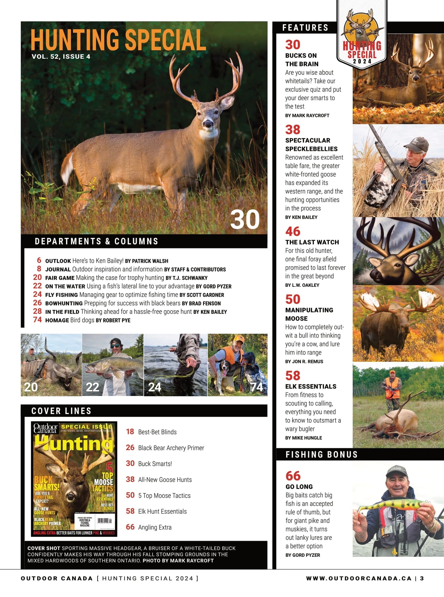 Outdoor Canada – Hunting Special 2024: 5 Moose Tactics, Elk Hunt Essentials, Black Bear Hunting, Hassle-Free Goose Hunts, Strategies, Gear, Destinations, Elk Essentials, Best-Bet Blinds, Trends & More