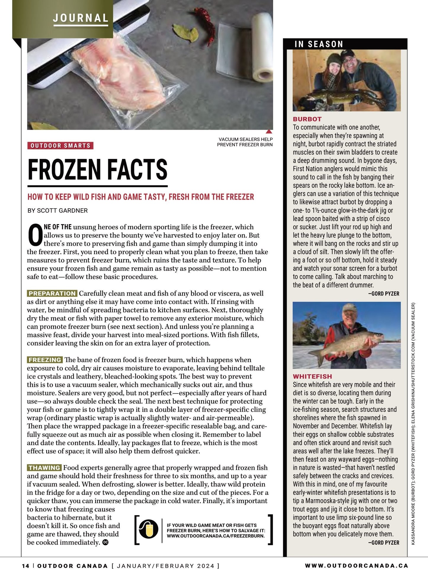 Outdoor Canada - Your Winter 2024 Expert Hardwater Action Guide: 4 Awesome Ice-Fishing Munchies, Great Gear For Winter Anglers, Prairie Lunker Tactics, Top Waterfowl Shotshells & More!