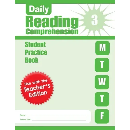 Daily Reading Comprehension, Grade 3 Student Edition Workbook