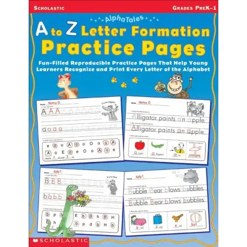 A to Z Letter Formation Practice Pages: Grades Pre K-1