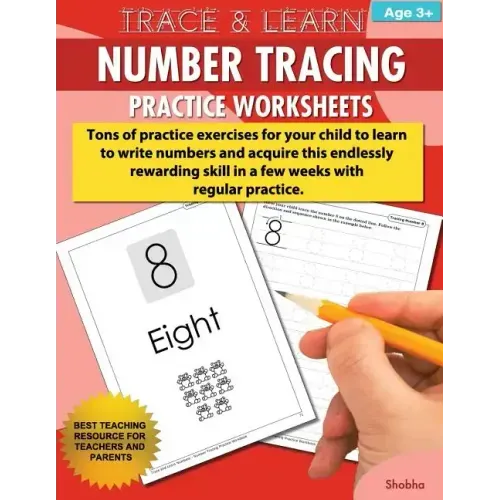Trace & Learn Numbers Tracing Workbook Practice Worksheets: Daily Practice Guide for Pre-K Children