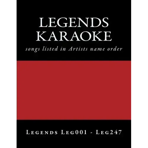 LEGENDS Karaoke listings: legends discs LEG001 - LEG247