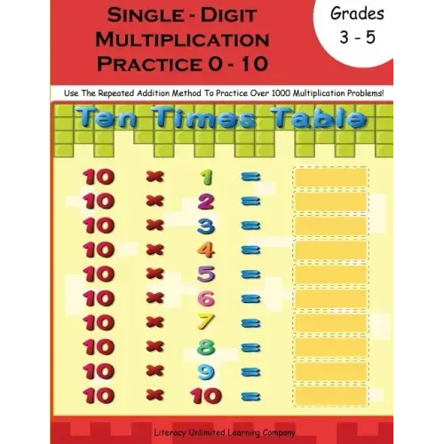 Multiplication Practice Workbook