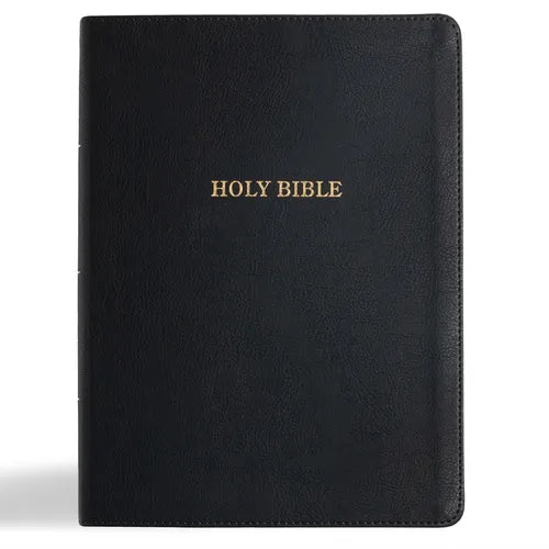 KJV Study Bible, Large Print Edition, Black Leathertouch