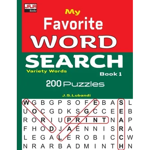 My Favorite WORD SEARCH Book 1