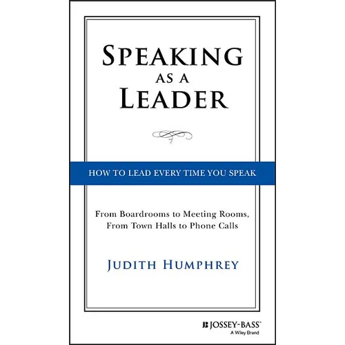 Speaking As a Leader