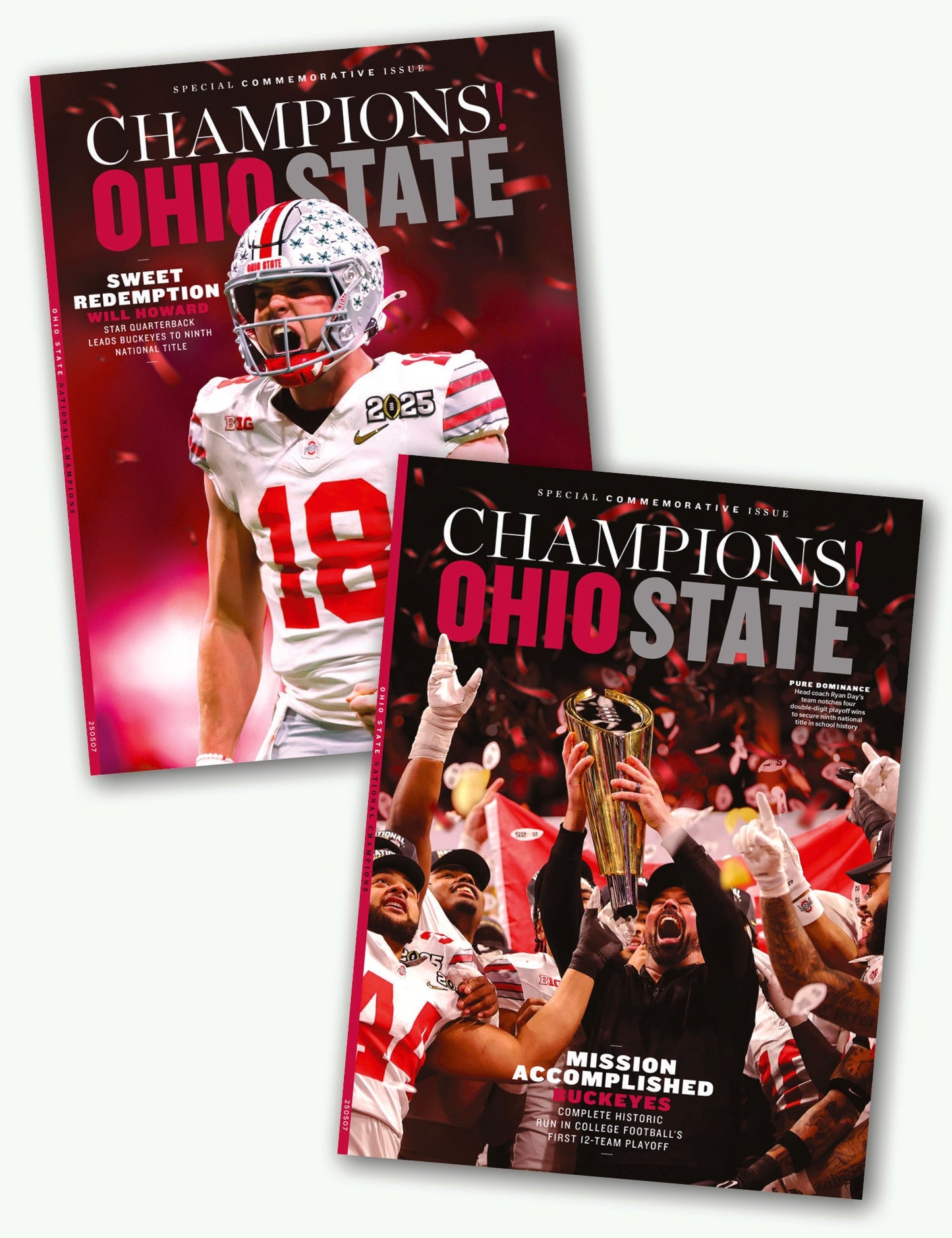 Ohio State 2025 NCAA Football Champions - Buckeyes Special Commemorative Issue: Historic Run for 9th National Title, Will Howard Star Quarterback, College Football's First 12 Team Playoff